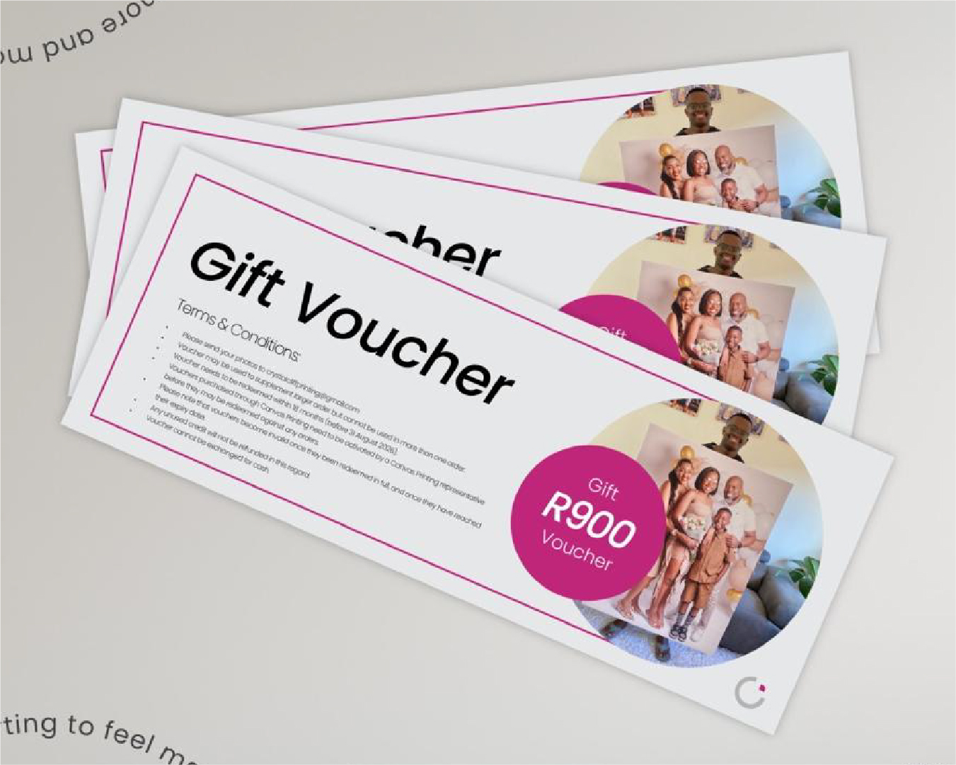 Gift Vouchers Canvas Printing eMalahleni Witbank